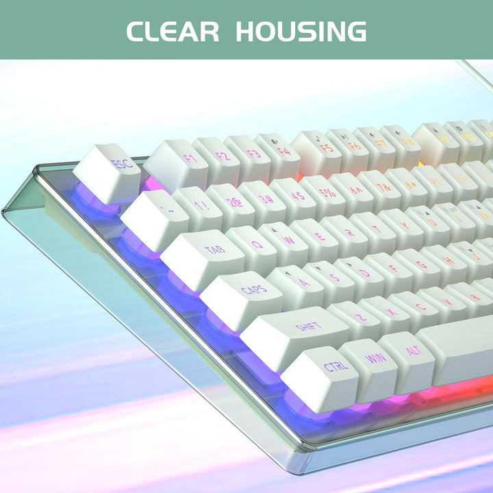 Combo de teclado y mouse para juegos, teclado K1 con retroiluminaci...