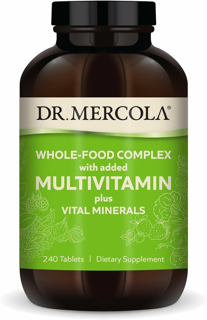Dr. Mercola Complejo de alimentos integrales con multivitamínico añ...
