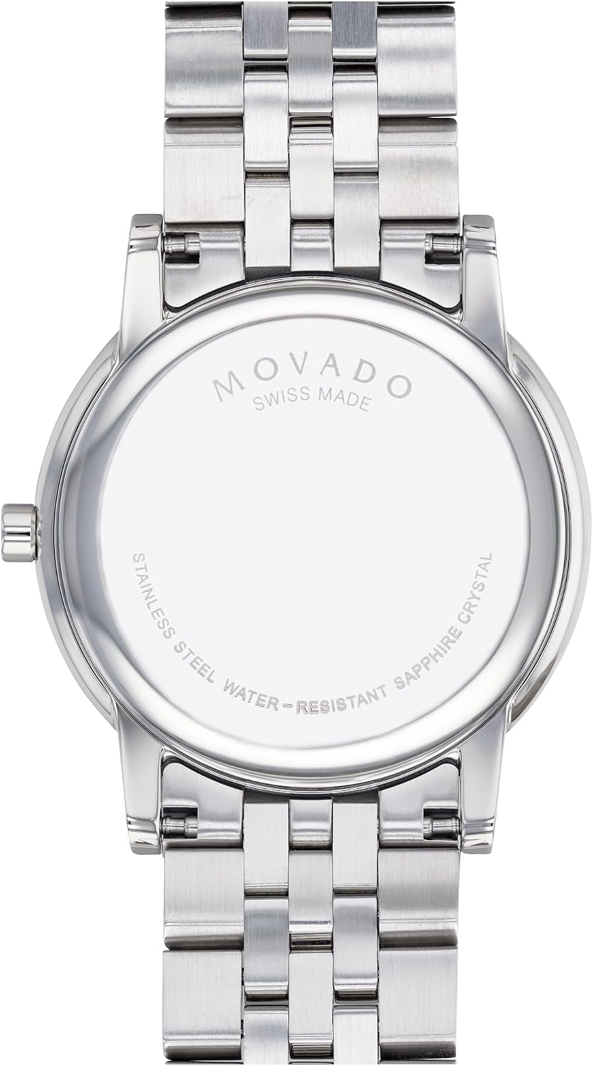 Reloj Movado Museum Classic para hombre, suizo, caja de acero inoxidable, 40 mm