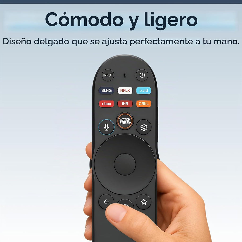 XRT270 - Control remoto de repuesto para televisores Vizio SmartCast, fácil configuración, teclas de acceso directo, control remoto de voz universal, compatible con FHD 4K Quantum D