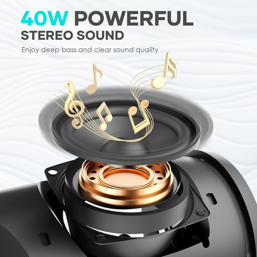 Altavoz Bluetooth IPX6 resistente al agua. Musibaby M88pro con soni...