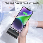 [Paquete de 2] Mini cargador portátil para iPhone, 5200 mAh