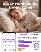BIGGERFIVE Vigor Kids Fitness Tracker Watch AMOLED Screen, 3ATM Waterproof