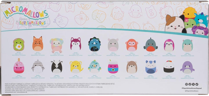Squishmallows Paquete de 20 peluches originales de Micromallows (ex...