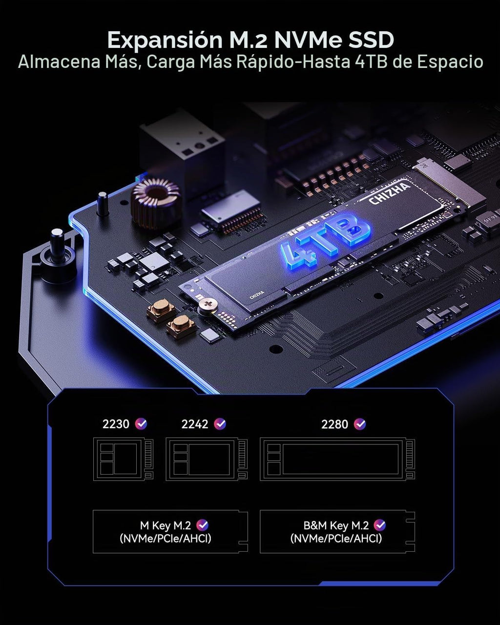 chizha, hub USB 3.2, alimentado