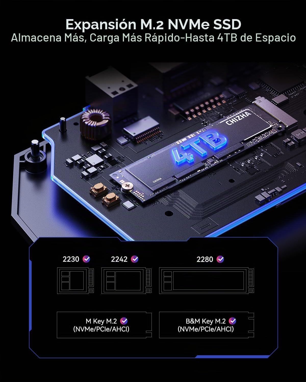 chizha, hub USB 3.2, alimentado