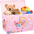 Gran Caja de Juguetes, Organizador de Almacenamiento Resistente para Niños, 25" x 13" x 16"