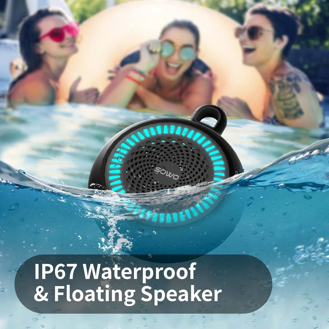SOWO Altavoz Bluetooth de ducha impermeable \u2013 Pequeño altavoz...