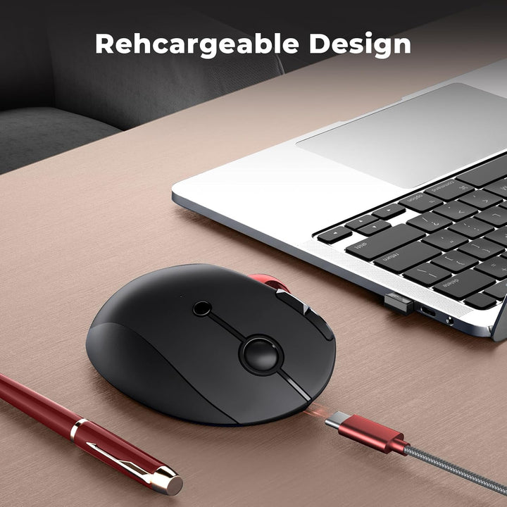 seenda Ratón de Trackball inalámbrico, mouse ergonómico Bluetooth R...