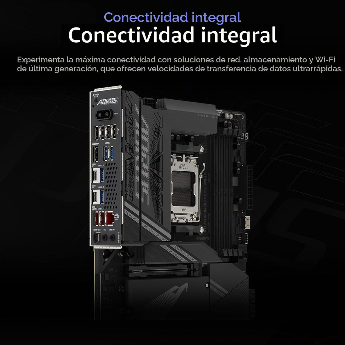 GIGABYTE X870 AORUS Elite WIFI7 AMD AM5 LGA 1718 Placa base, ATX, D...