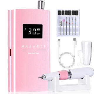 Makartt Taladro Eléctrico para Uñas - 30000RPM Recargable Lima E, P...