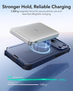 ESR Paquete de 3 protectores de pantalla y funda Cyber Tough
