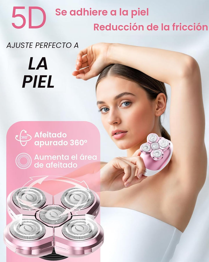 Rasuradoras eléctricas para mujeres, afeitadora corporal recargable...