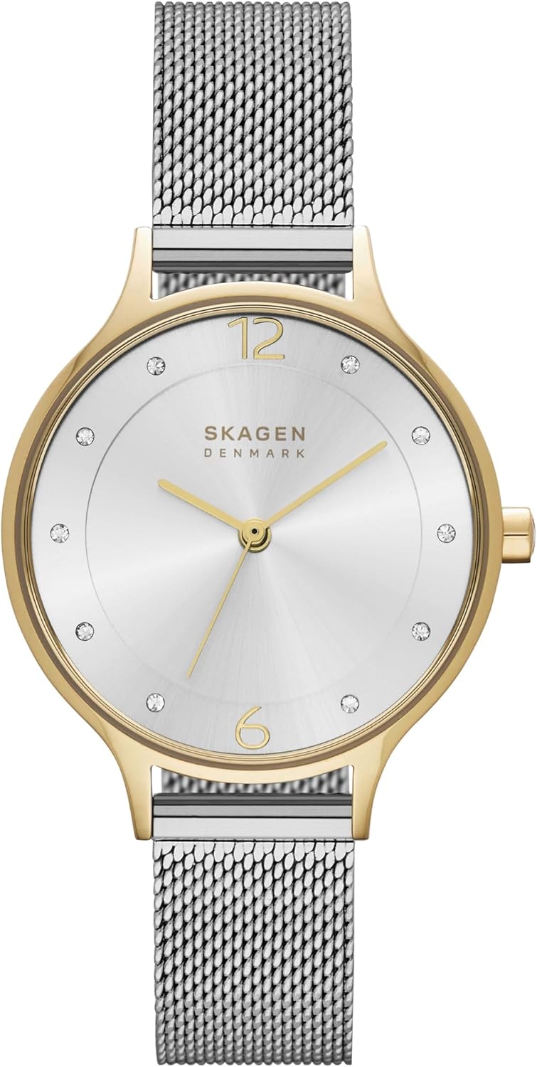 Skagen Anita Lille - Reloj minimalista de acero inoxidable para mujer