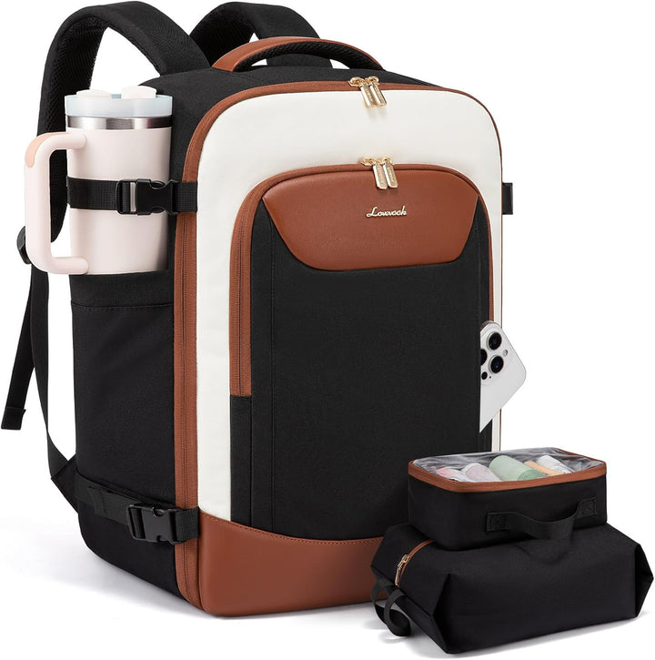 LOVEVOOK Mochila de viaje de 40 L para mujeres y hombres, mochila g...
