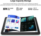 Tableta de 10.1 Pulgadas Android 15.0, RAM 20GB (4+16Expand)+ROM 128GB, Batería de 6000mAh, Negro