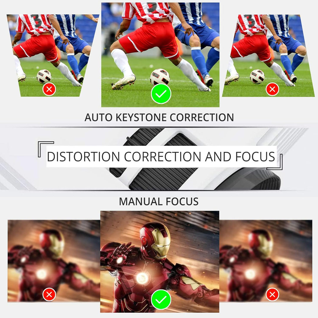 AKASO WT50 Mini Proyector con WiFi y Bluetooth, Proyector de Pelícu...