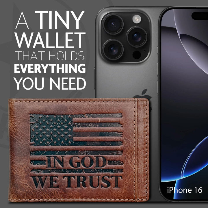 MID WEST RANGE Billetera plegable con clip de dinero para hombre, c...