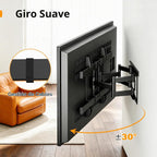 Soporte de pared ultra delgado de 1,3" para televisores de 32 a 75