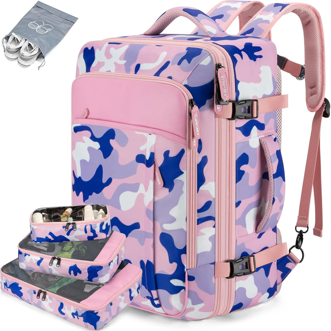 Lumesner Mochilas de viaje de mano, extra grandes de 40 litros apro...
