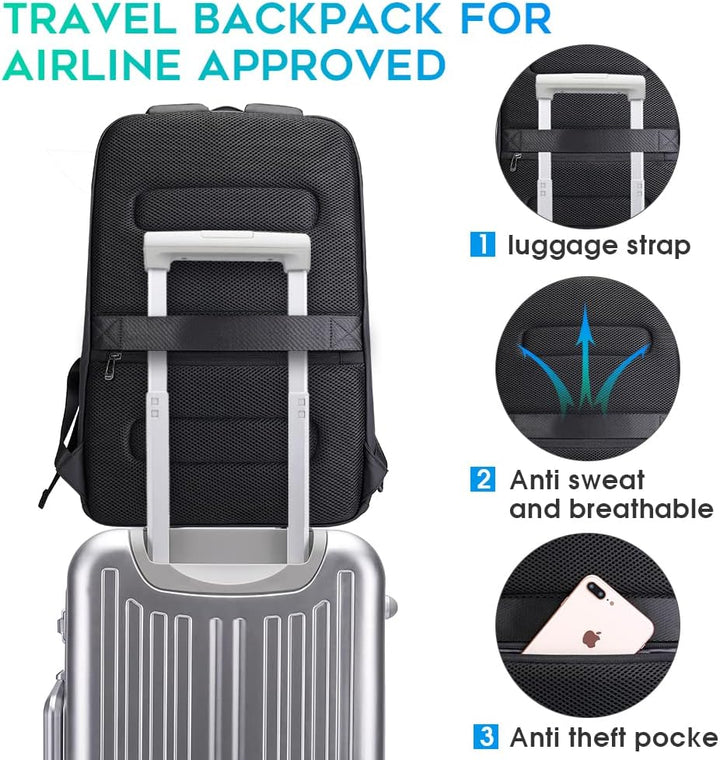 Mochila de negocios inteligente BANGE impermeable, mochila para lap...