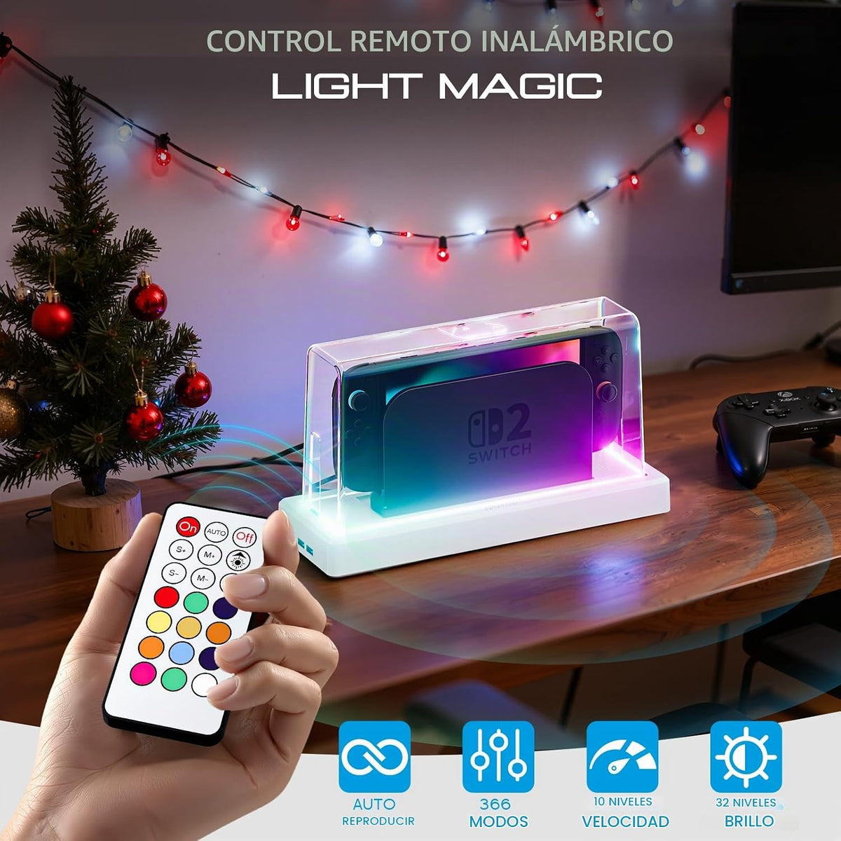 HEYSTOP Paquete de accesorios para Switch 2, set 10 en 1 para adolescentes