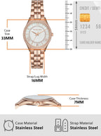 Michael Kors Lauryn Reloj para Mujeres, Reloj de Pulsera de Acero Inoxidable para Mujeres