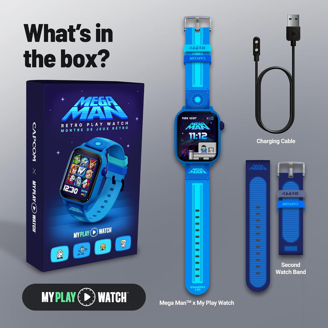 My Play Watch Reloj digital para juegos Mega Man: construido a part...