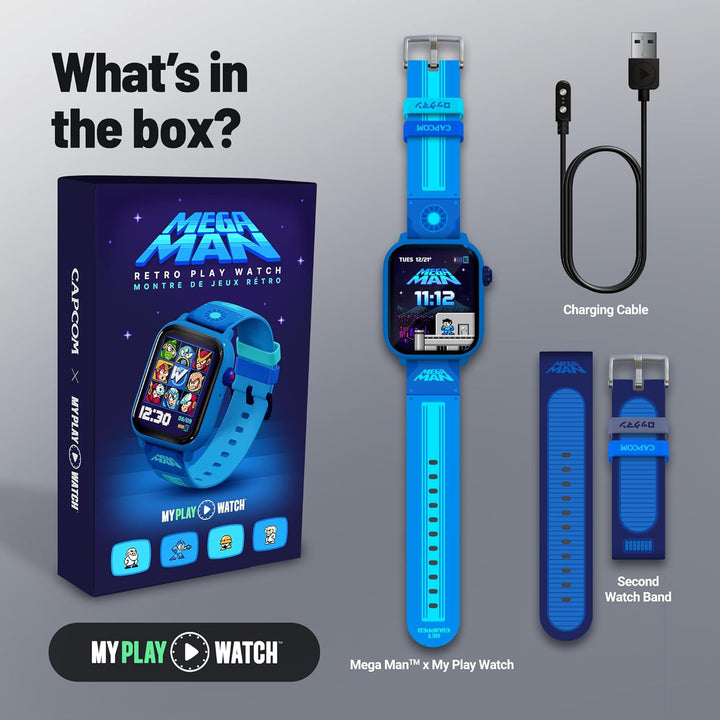 My Play Watch Reloj digital para juegos Mega Man: construido a part...