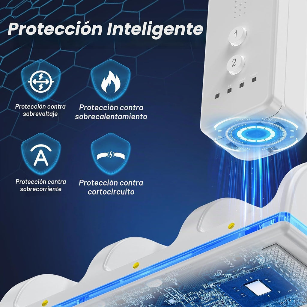 Estación de carga de control remoto para Wii/Wii U con paquete de 4 baterías recargables de 2800 mAh, estación de carga para controlador Wii, controles remotos no incluidos