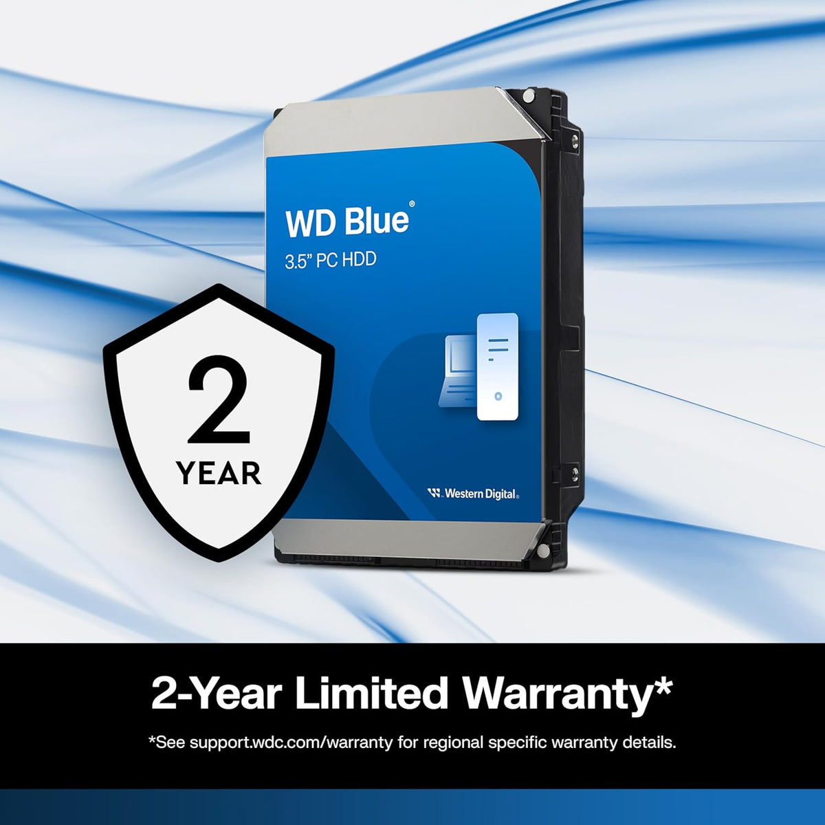 Western Digital WD40EZZX - Disco duro interno de 4 TB WD Blue PC, 5...