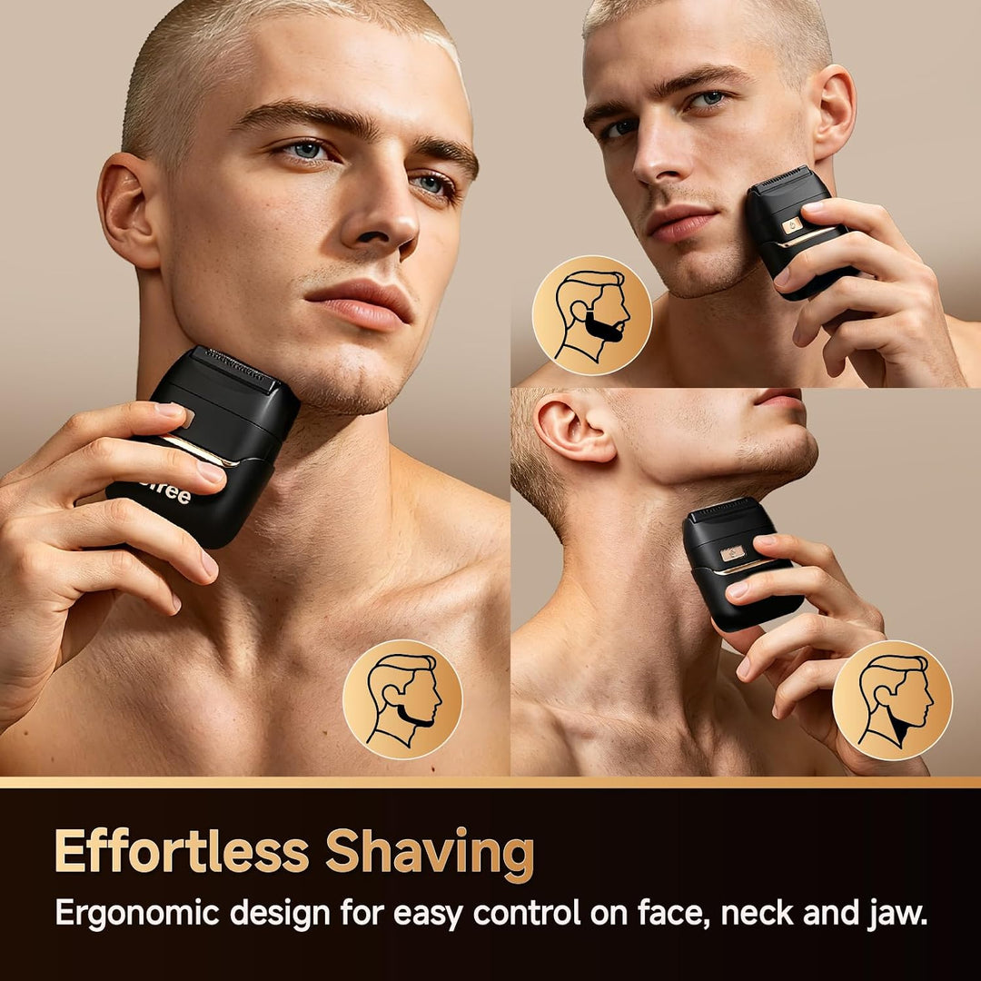 Ufree Afeitadoras eléctricas de aluminio para hombres, 4 cuchillas...