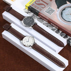 Correa de liberación rápida para reloj, correa de repuesto, hecha de piel de grano superior, hebilla de acero inoxidable, 0.71 pulgadas, 0.75 pulgadas, 0.79 pulgadas, 0.83 pulgadas, 0.87 pulgadas, 0.95 pulgadas para hombres y mujeres