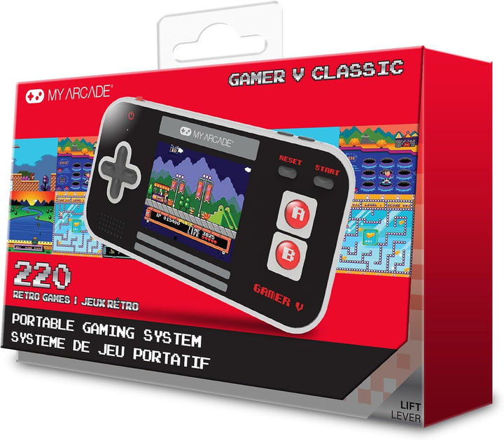 My Arcade Gamer V Classic-Red: sistema de juegos portátil con 220 j...