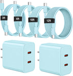Cargador tipo C súper rápido para Samsung, cargador USB C de doble puerto