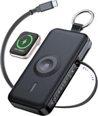 RORRY CharmGo Cargador portátil 3 en 1 iPhone Power Bank para Apple, Negro
