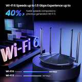 Tenda Router WiFi 6 para el hogar, enrutador Gigabit de doble banda...