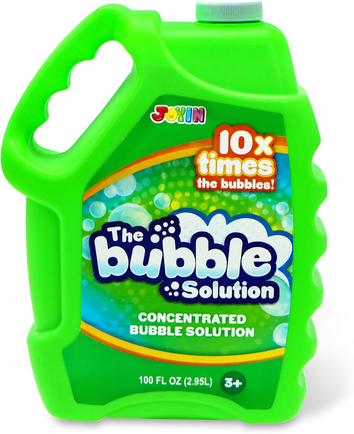 JOYIN Solución concentrada de burbujas de 100 onzas (hasta 8 galones) para fiestas grandes en celebraciones de verano, recuerdo de fiesta, juguete de verano de burbujas, premios de aula, Pascua (verde)