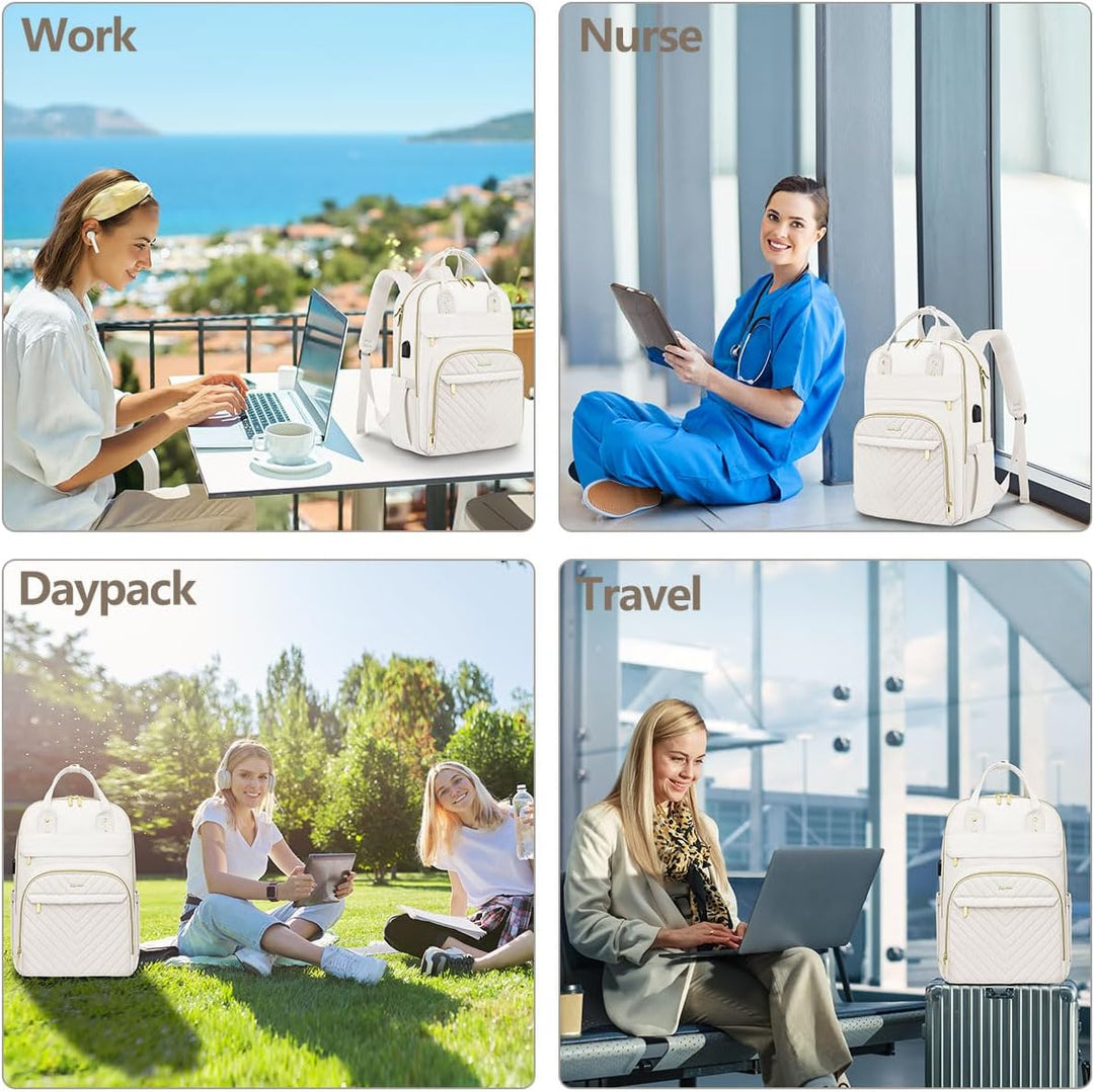 bagswan Mochila para laptop para mujeres bolsa, 15,6 pulg.