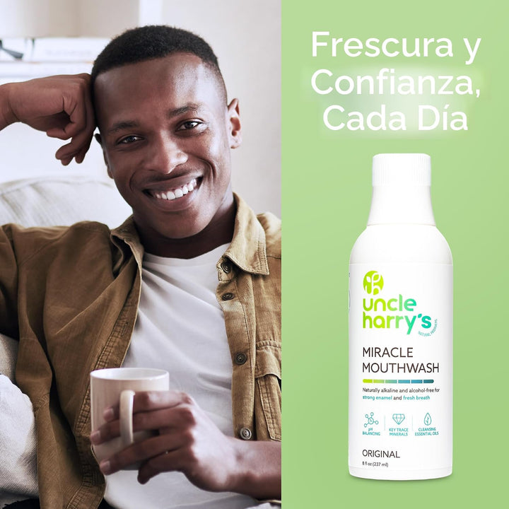 Uncle Harry's Enjuague Bucal Milagroso Alcalinizante Natural |...
