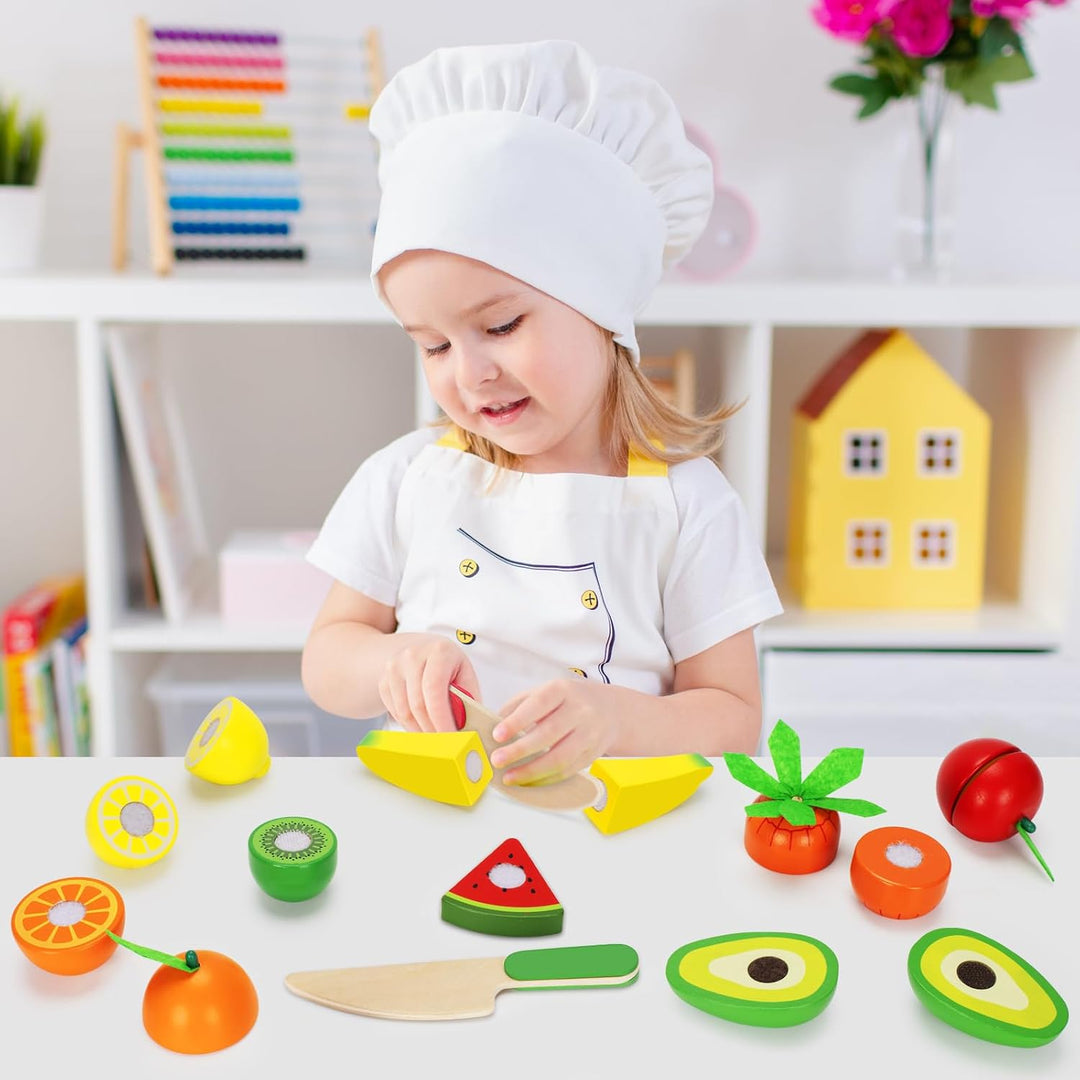 TooyBing Juego de juguetes de madera para la cocina de los niños, 3...