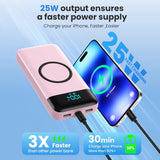 Cargador portátil inalámbrico 40800mAh para iPhone con 3 cables inc...