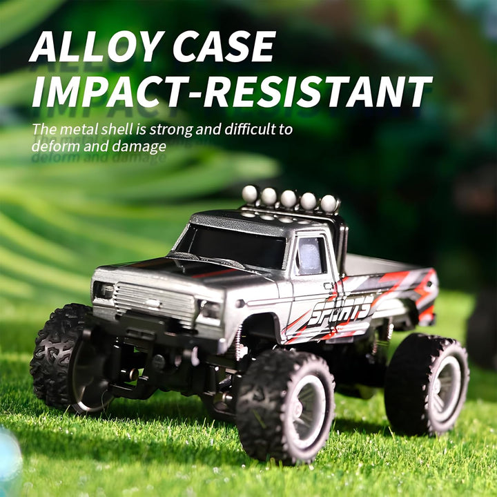 Flashstar Mini camión Rc, camión monstruo a escala 1:64, auto de co...