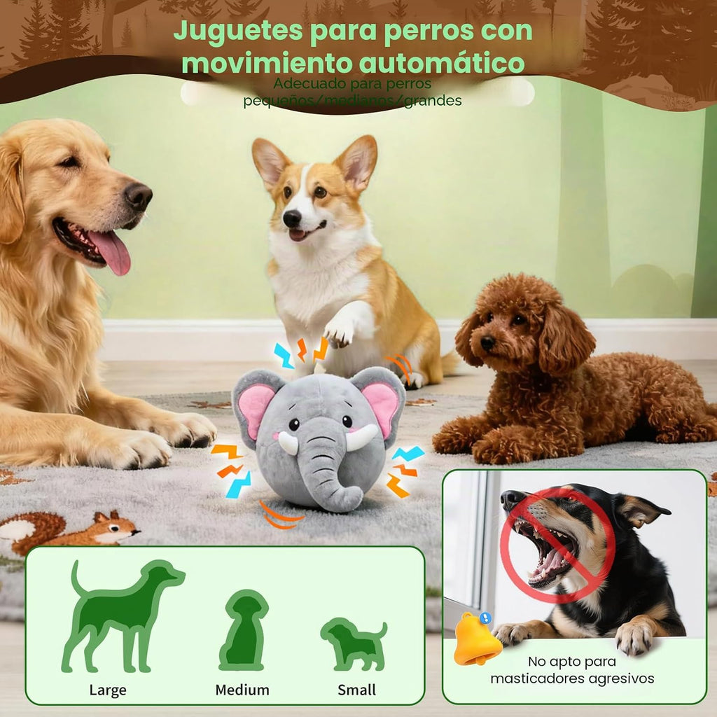 Juguetes interactivos para perros, juguete para perros en movimiento para