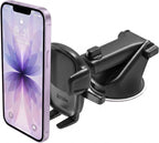 iOttie Easy One Touch Signature soporte de teléfono universal para tablero y parabrisas de auto, soporte de escritorio con base de ventosa y brazo telescópico para iPhone, Samsung, Google, más