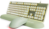 EWEADN GX710S Combo de teclado y mouse con cable con teclas de pudí...