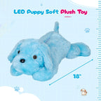 Perrito de peluche con luz LED para ver por la noche, 20 pulgadas,...