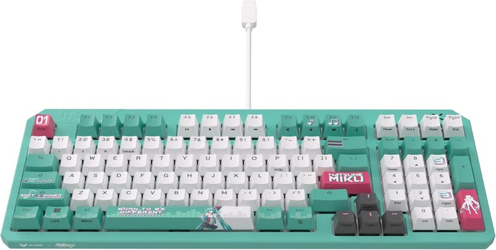 ASUS TUF Gaming K3 Gen II Hatsune Miku Edition - Teclado USB con ca...