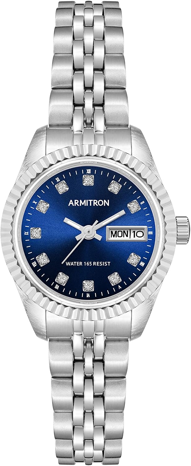 Armitron Reloj de pulsera con cristales para mujer