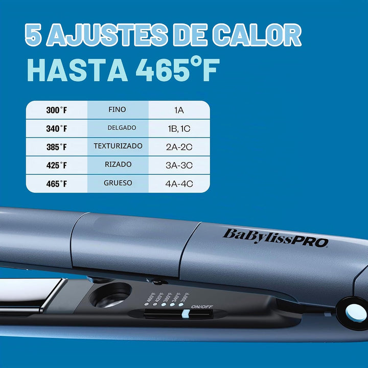 BaBylissPRO Plancha de pelo profesional TrueTension de 1 pulgada, t...